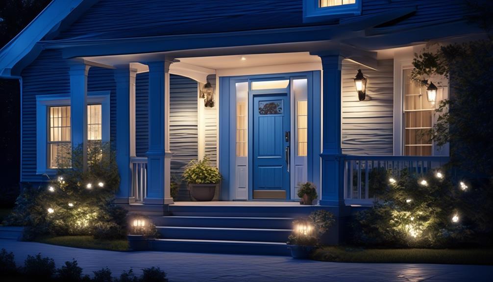 symbolism of blue porch light