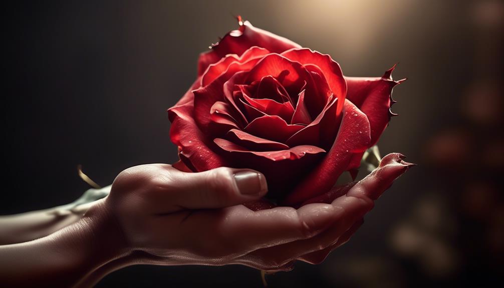 symbolism of giving roses