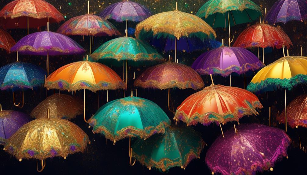 symbolism of mardi gras umbrellas