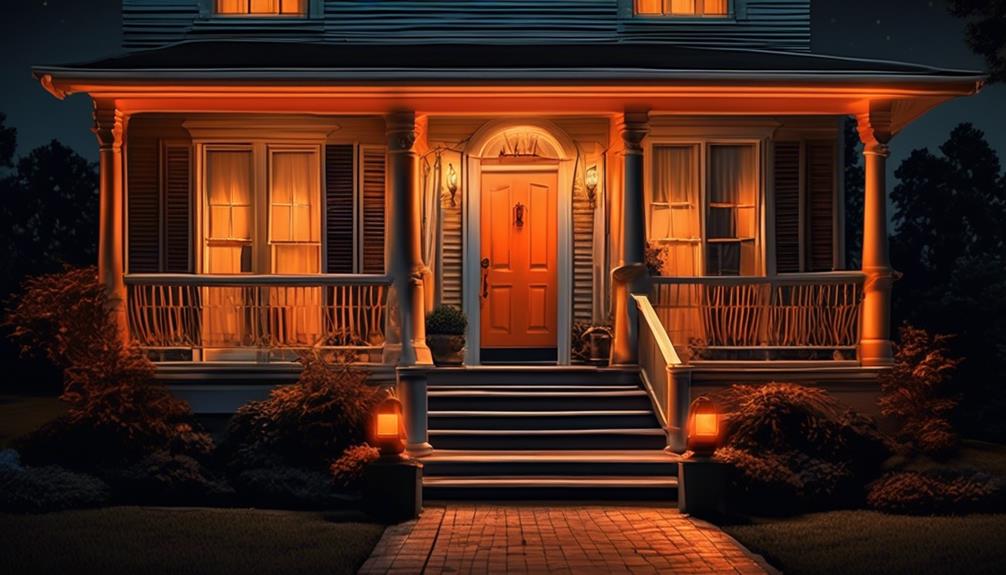 symbolism of orange porch light