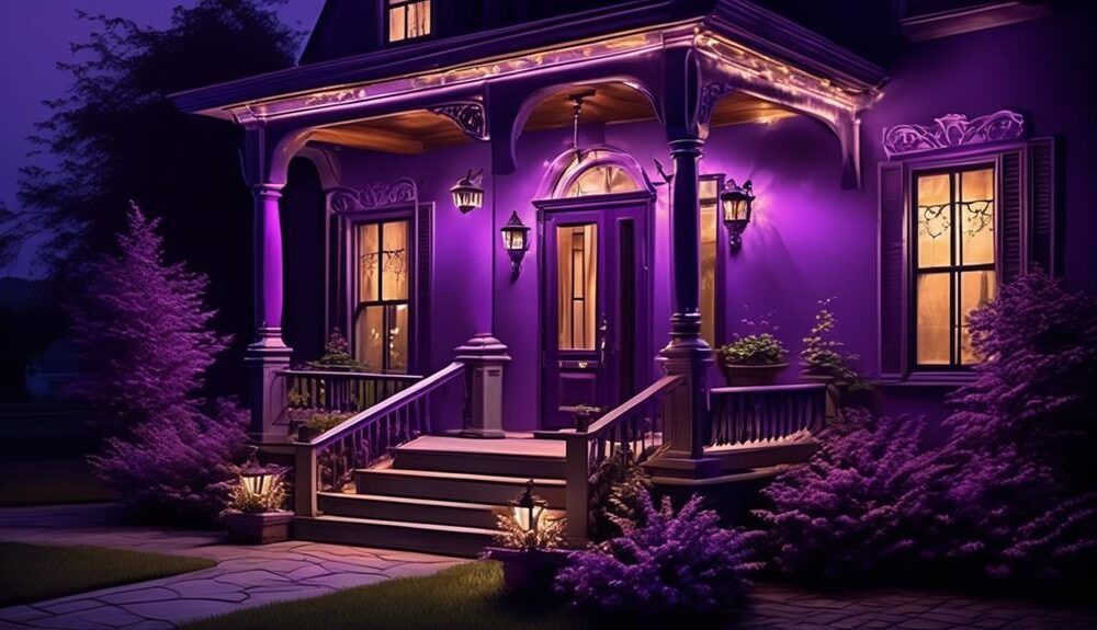 symbolism of purple porch light