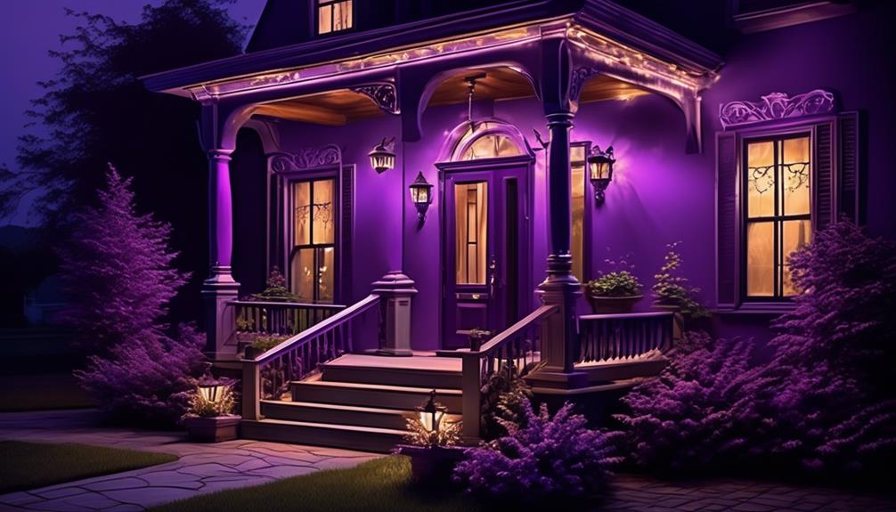 symbolism of purple porch light