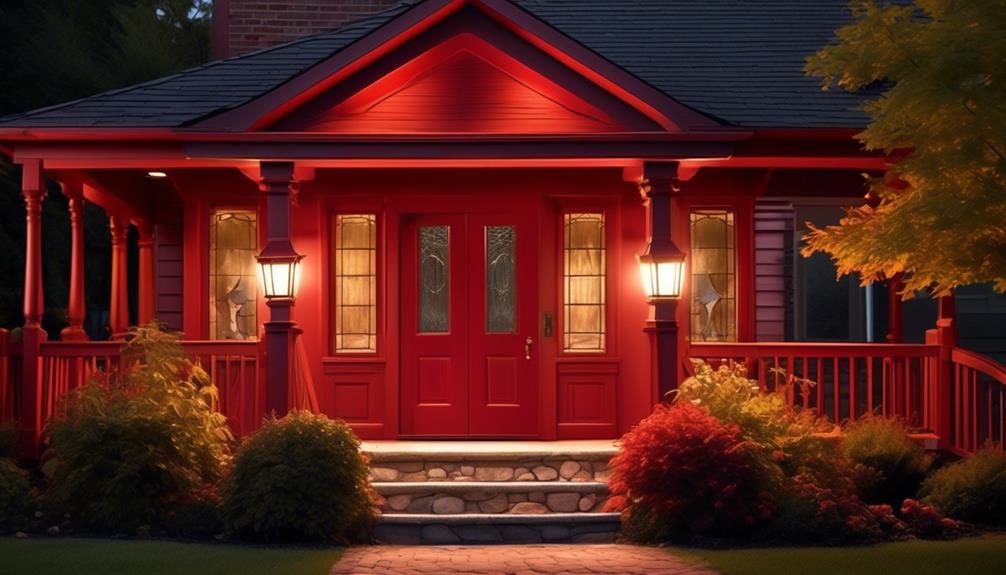 symbolism of red porch light
