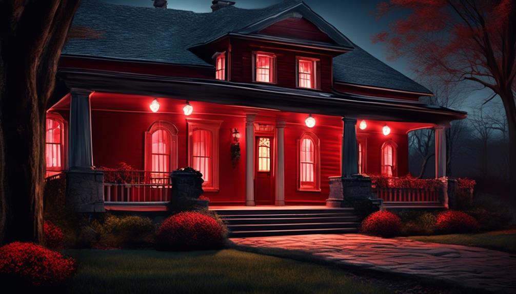 symbolism of red porch lights