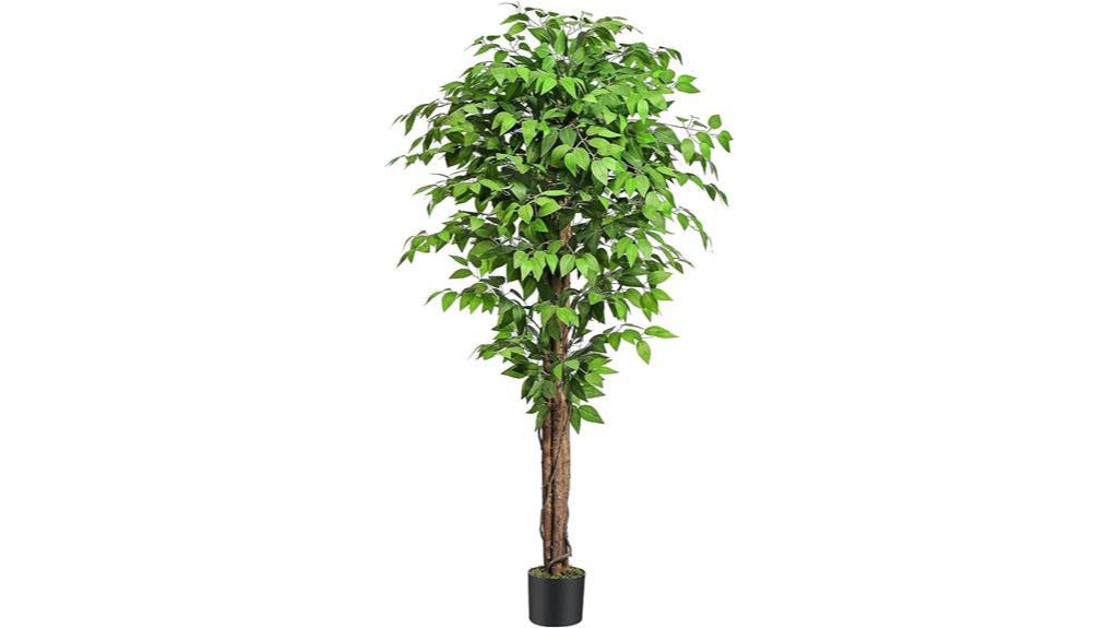 tall artificial ficus tree
