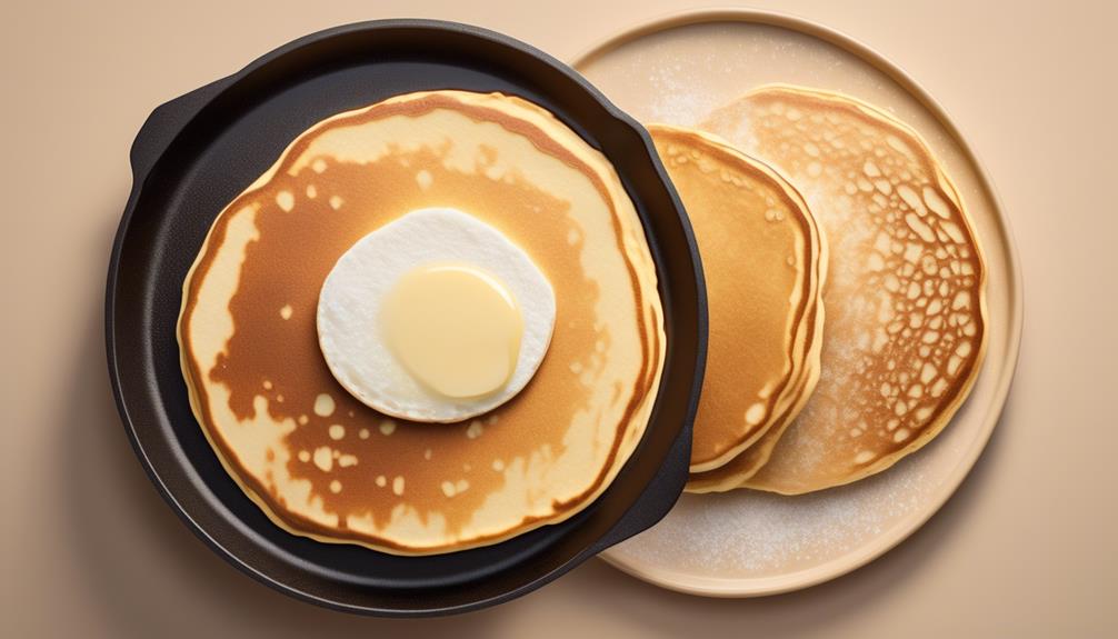temperature affects pancake texture