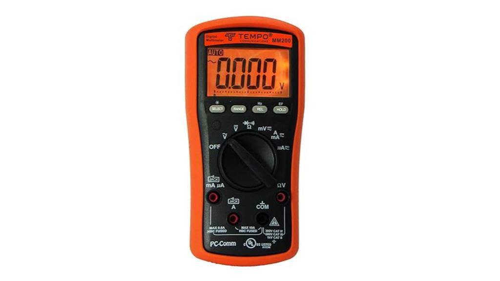 tempo mm200 digital multimeter