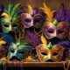 the symbolic masks of mardi gras