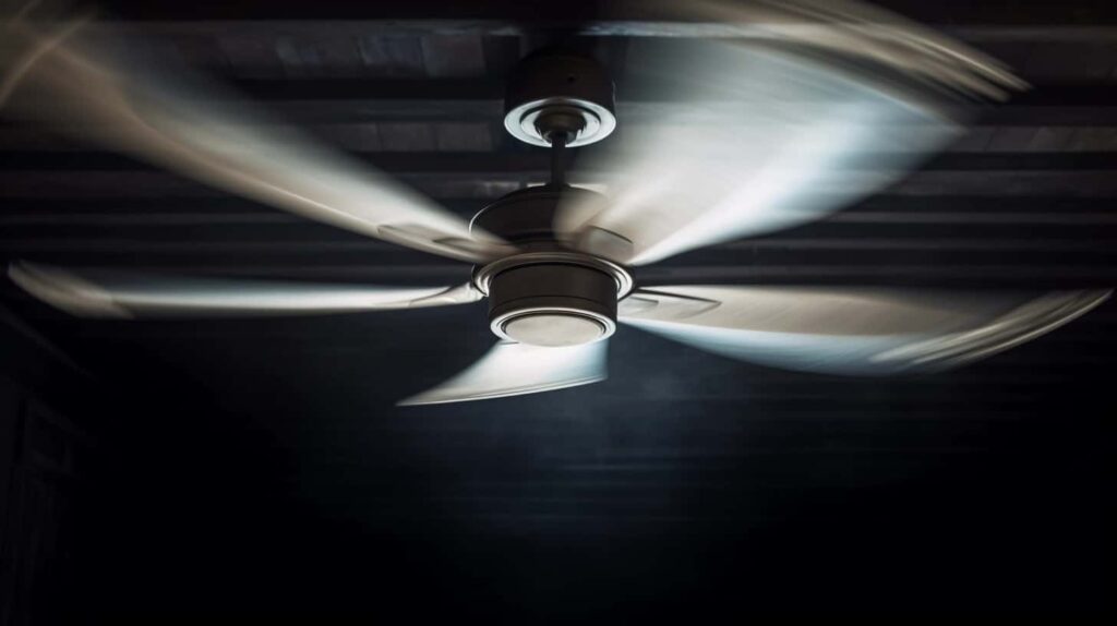 thorstenmeyer Create an image depicting a ceiling fan in motion 072485be 1281 425e 89c8 e6349dbe998b