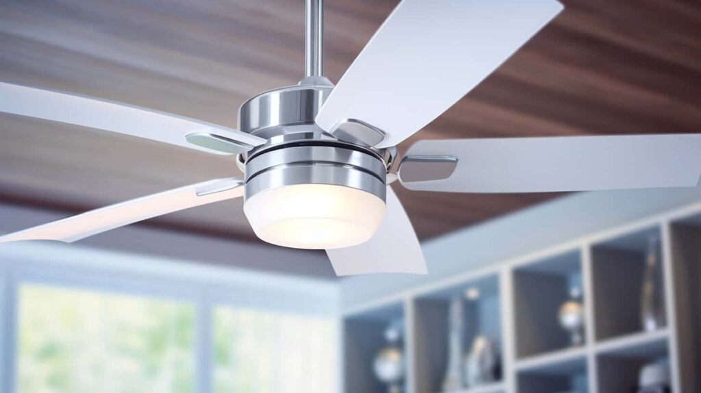 thorstenmeyer Create an image showcasing a ceiling fan rotating a9ec7dad 34d8 4292 b499 a66968997004