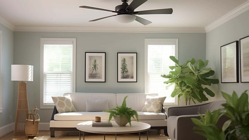 thorstenmeyer Create an image showcasing a ceiling fan with a b bc76ffec c6bc 43f9 8f86 05b4b6af0d7d