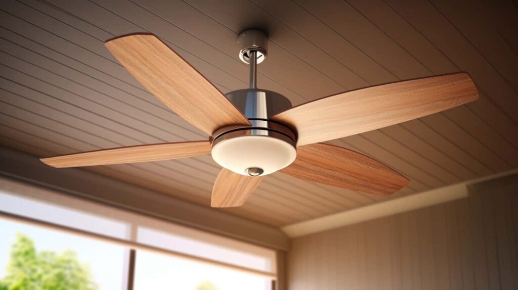 thorstenmeyer Create an image showcasing a ceiling fan with a c 40d1b4ac c07a 439b 9d4c 08bb6a068a7b
