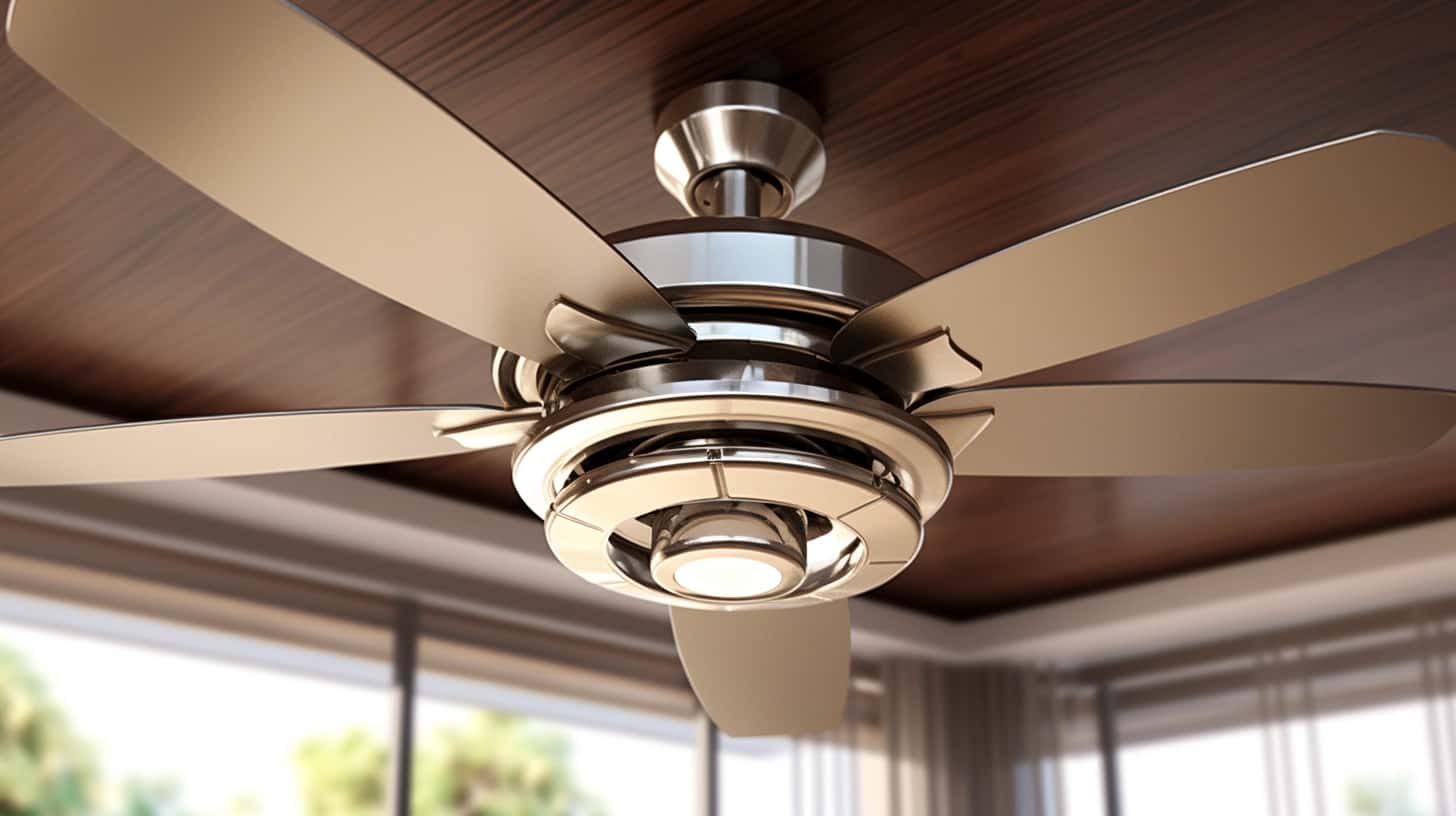 thorstenmeyer Create an image showcasing a ceiling fan with a c 7f27267d 3777 4df7 94f2 e73748d91df8