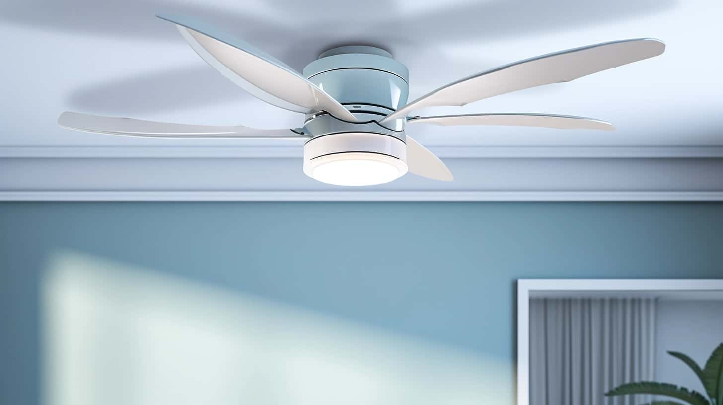 thorstenmeyer Create an image showcasing a ceiling fan with a r a8b72c7b a874 4f19 b978 d5108e1c5a2e 1