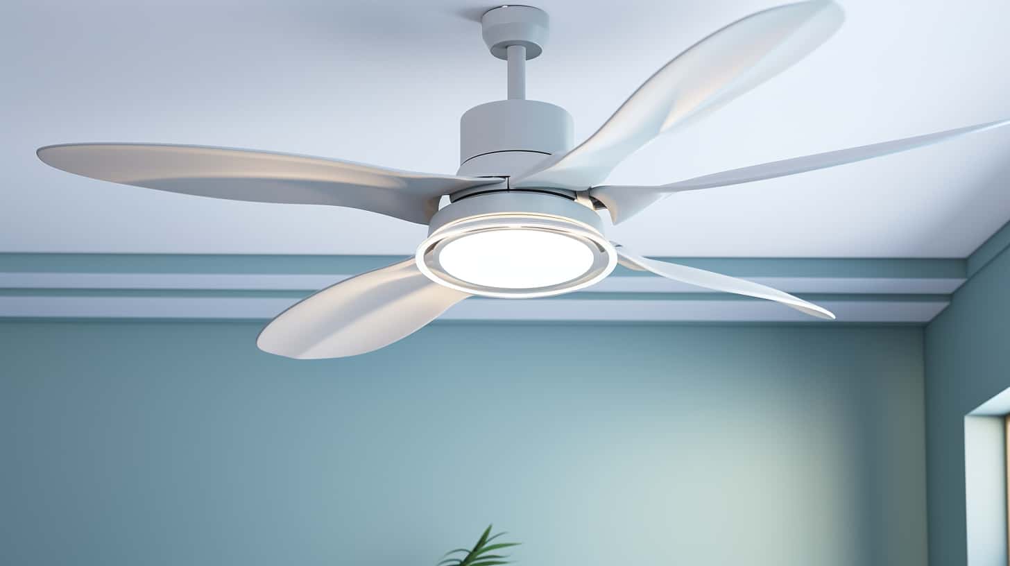 thorstenmeyer Create an image showcasing a ceiling fan with a r aea03fd7 12ec 4e91 9ec1 dbbb6eb9a736