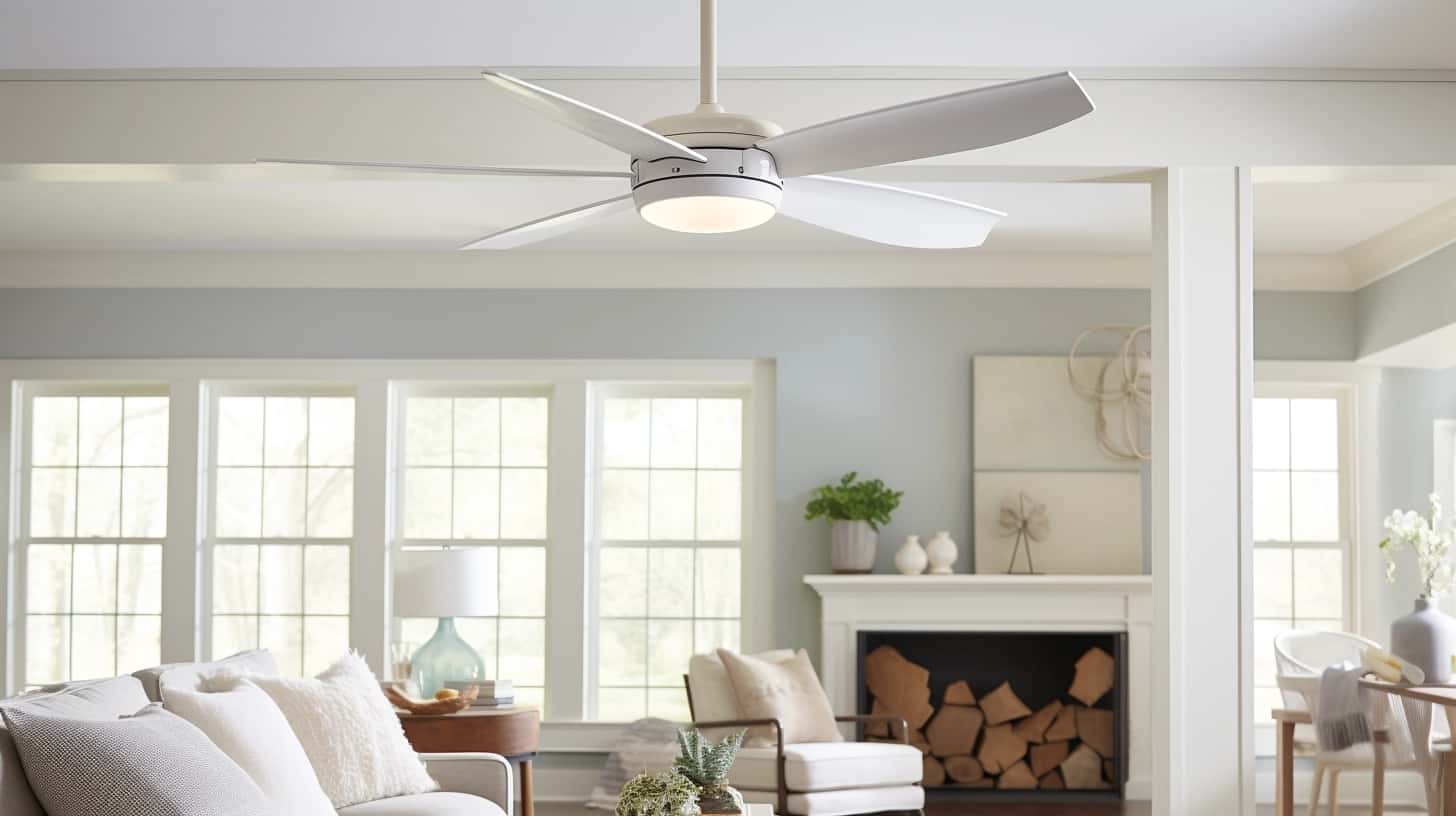 thorstenmeyer Create an image showcasing a ceiling fan with a s 0c2c3008 ffb8 4e2b abd5 2116f465eee3