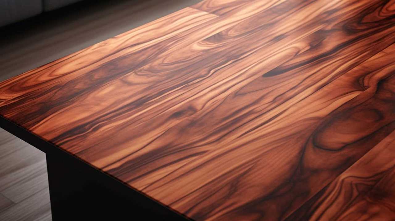 thorstenmeyer Create an image showcasing a wooden surface coate c3bfdd49 9b6c 4f22 bc19 a998400bc351 IP424355