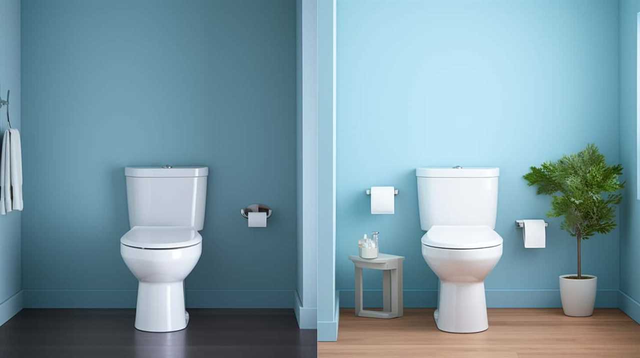 thorstenmeyer Create an image showcasing two contrasting toilet c864173f 4d0e 4ada 8992 68bb7881e02f IP418583
