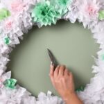 tissue paper wreath instructions