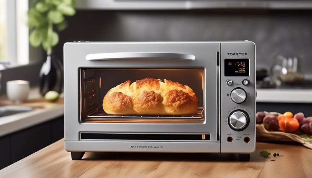 toaster oven on microwave