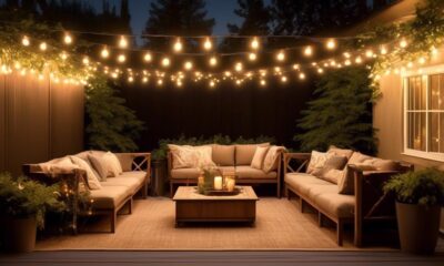 top string lights for ambiance