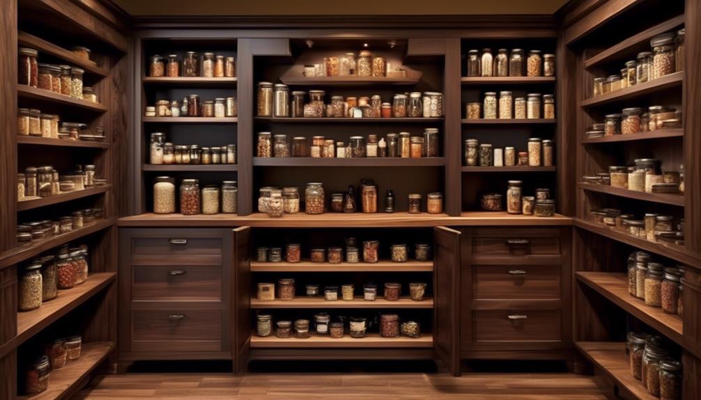 top wood pantry shelf options