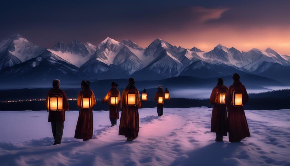 traditional lantern lighting ceremony