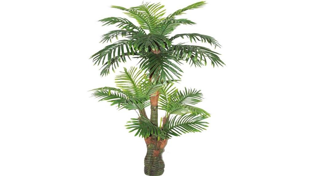 tropical palm silk tree