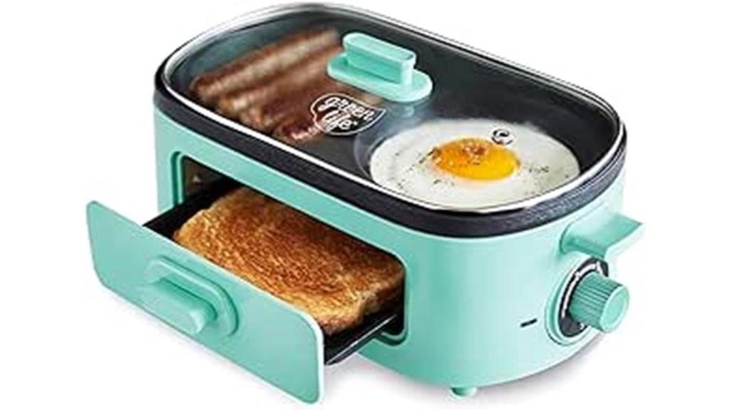 turquoise 3 in 1 breakfast station