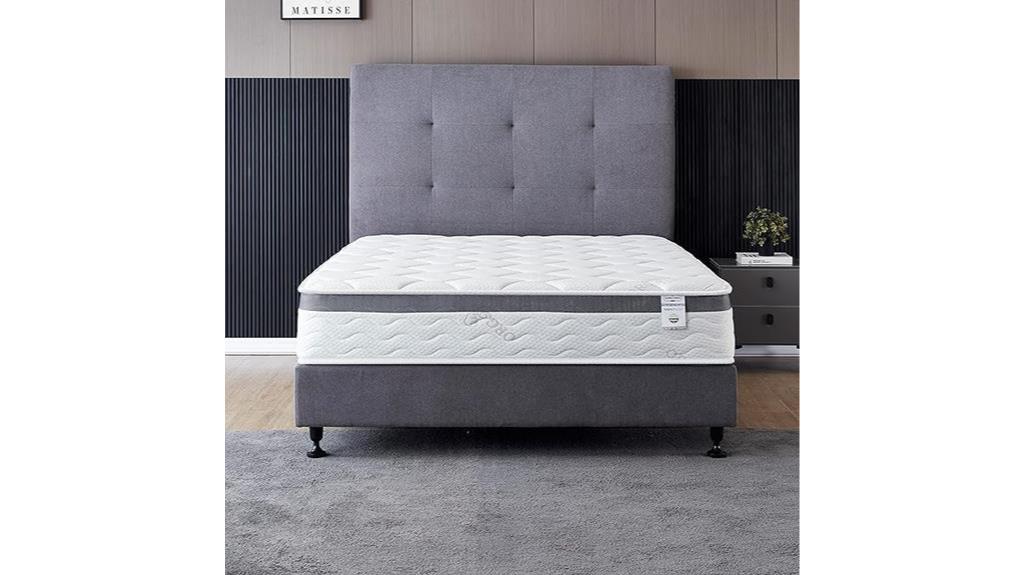twin hybrid mattress with euro pillow top