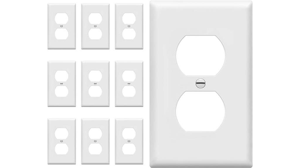 unbreakable white wall plate