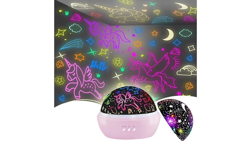 unicorn themed star projection toys