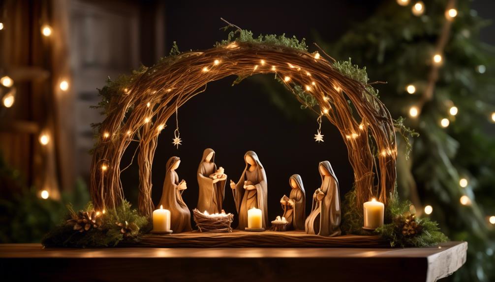 unique nativity scene display