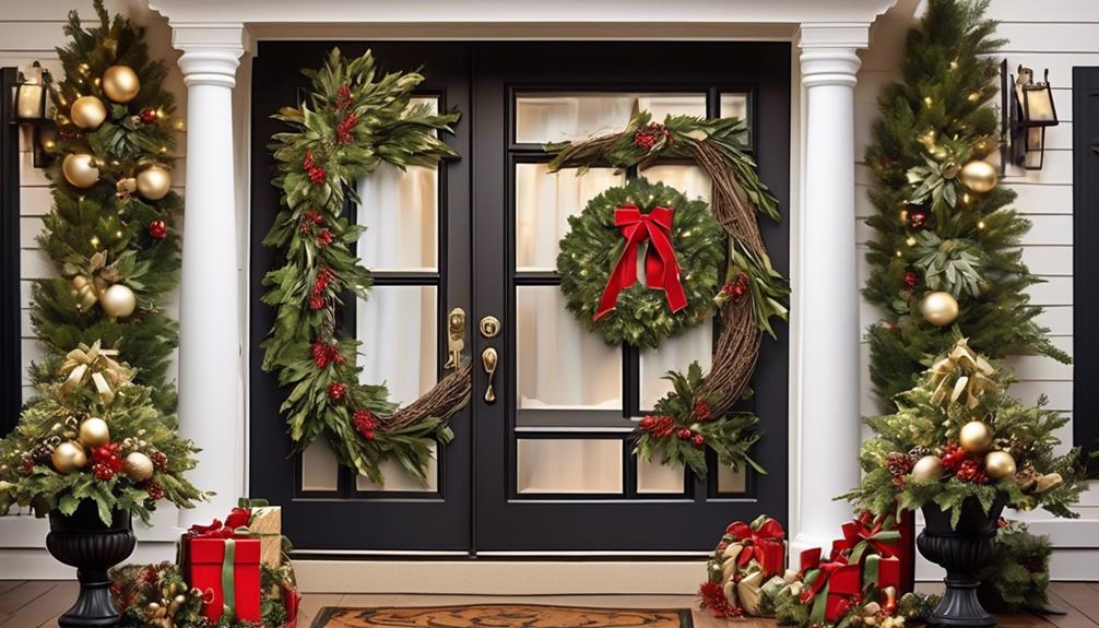 using artificial wreaths outdoors