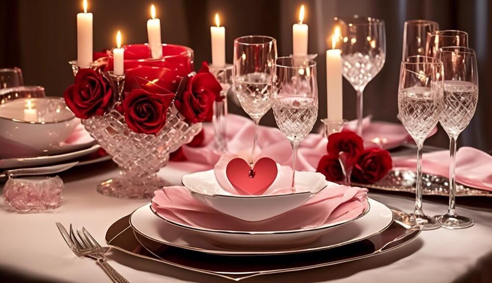 valentine s day table setting