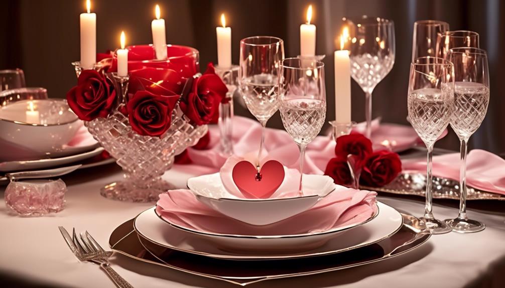 valentine s day table setting