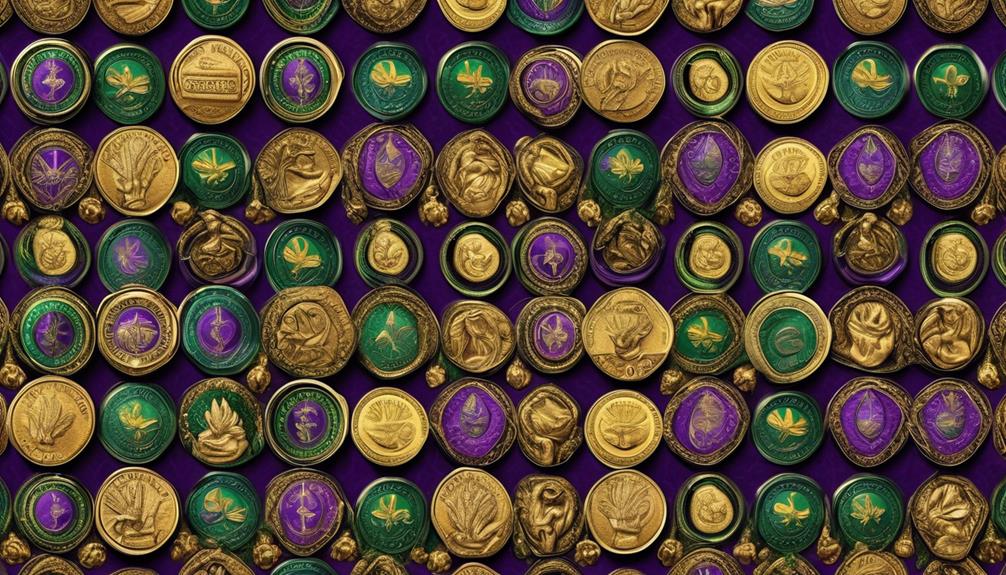 value of mardi gras coins