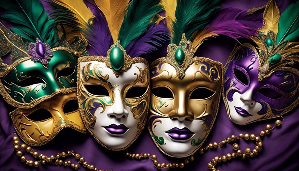 varieties of mardi gras masks