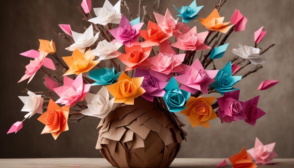 variety of paper flower types