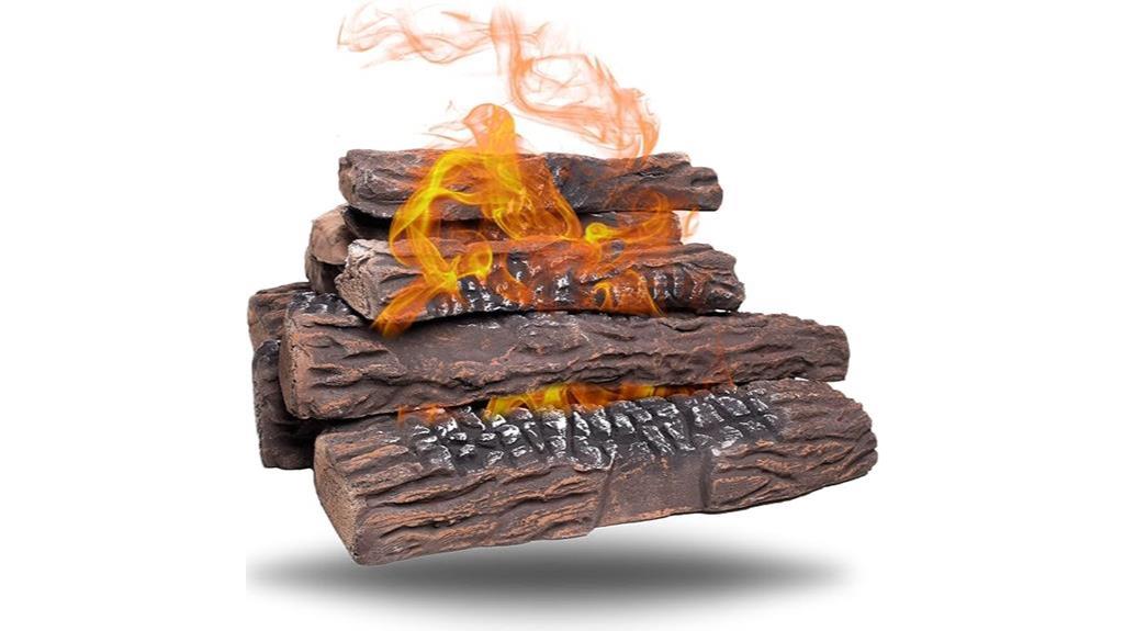 ventless gas fireplace logs