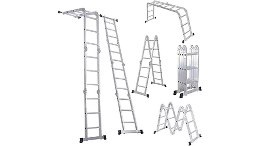 versatile 12 5ft aluminum step ladder