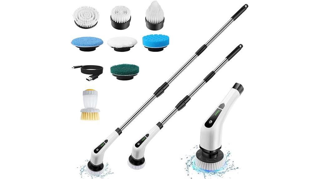 versatile electric scrubber with replaceable heads