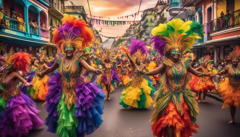 vibrant carnival in brazil