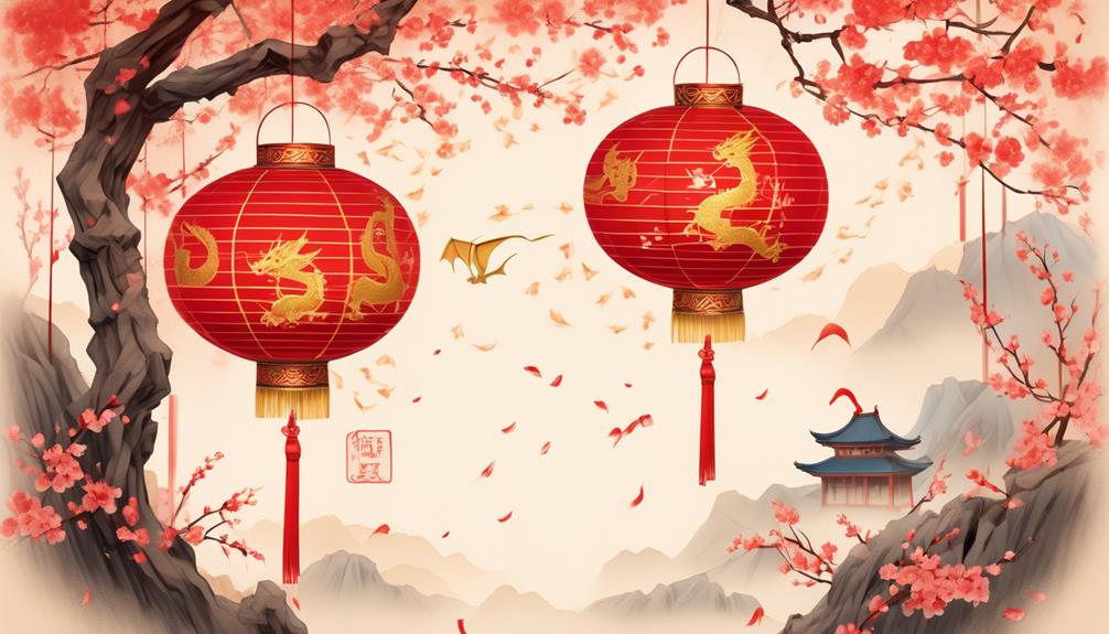 vibrant festive chinese decorations