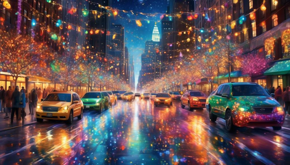 vibrant holiday light displays