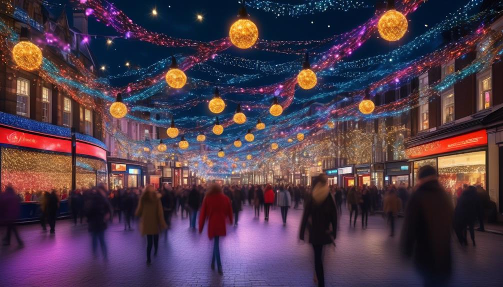 vibrant illuminations in london