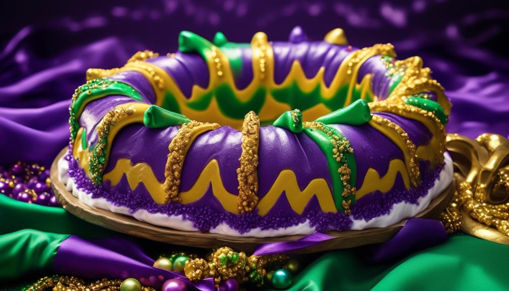 vibrant mardi gras color scheme