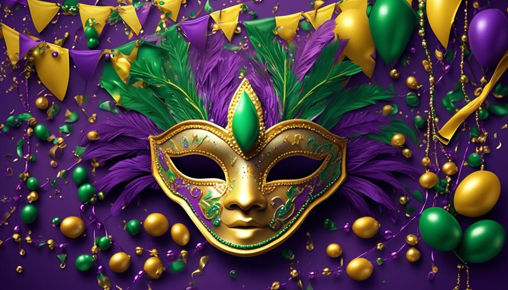 vibrant mardi gras decorations