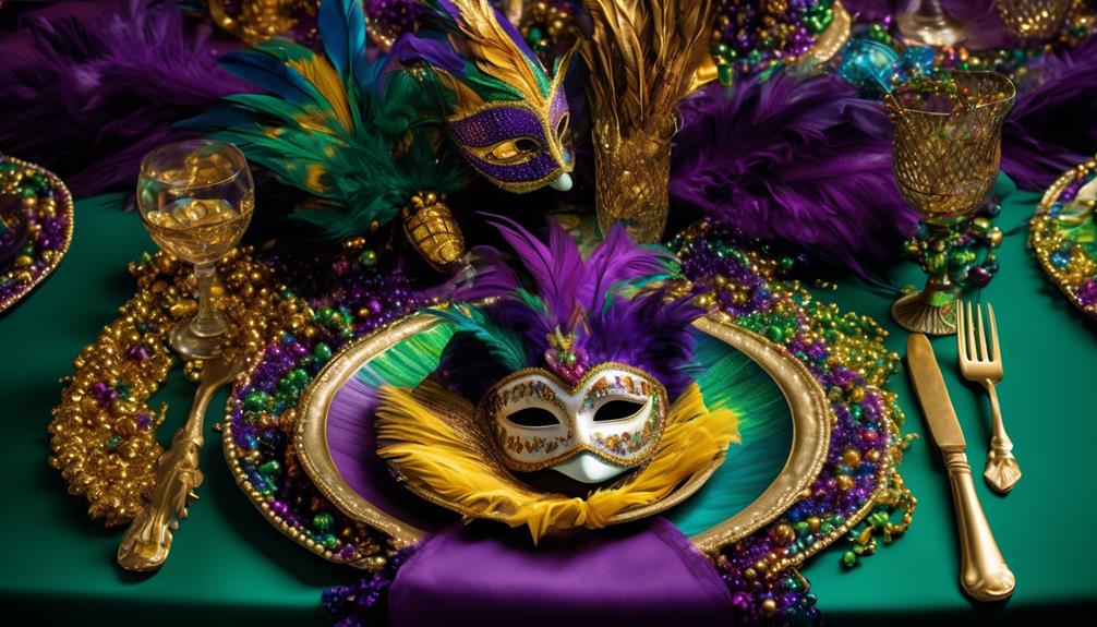 vibrant mardi gras table d cor