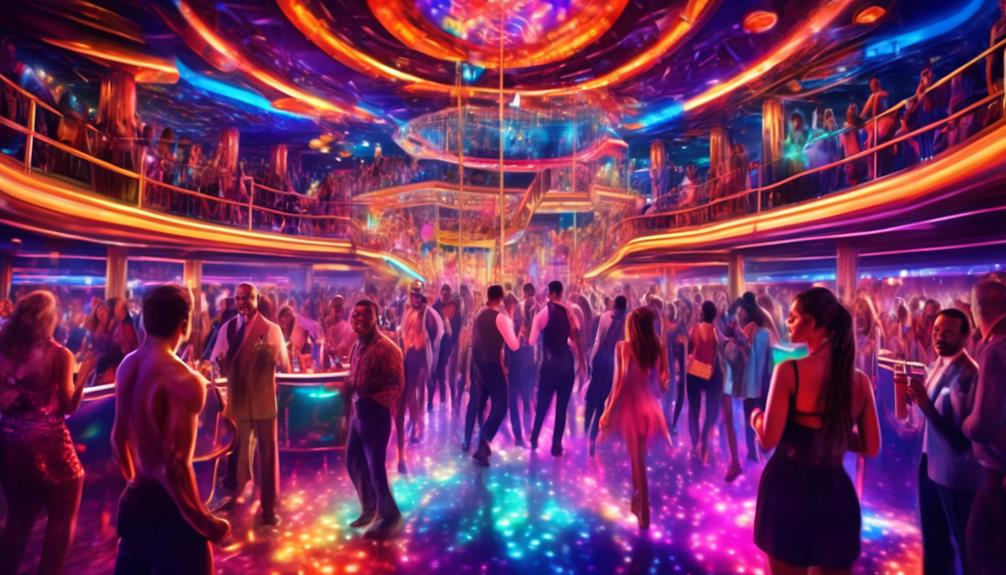 vibrant nightlife on board